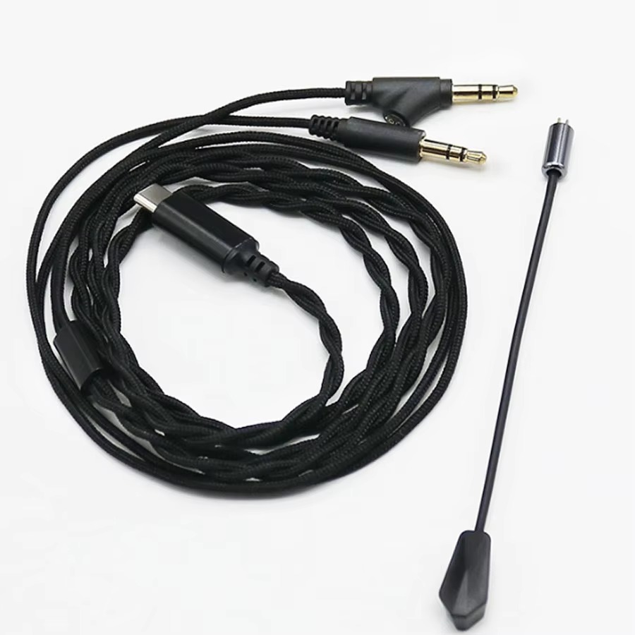 Type C Wired Earphones With Mic - HONMicrophone-Câble de mise à niveau pour