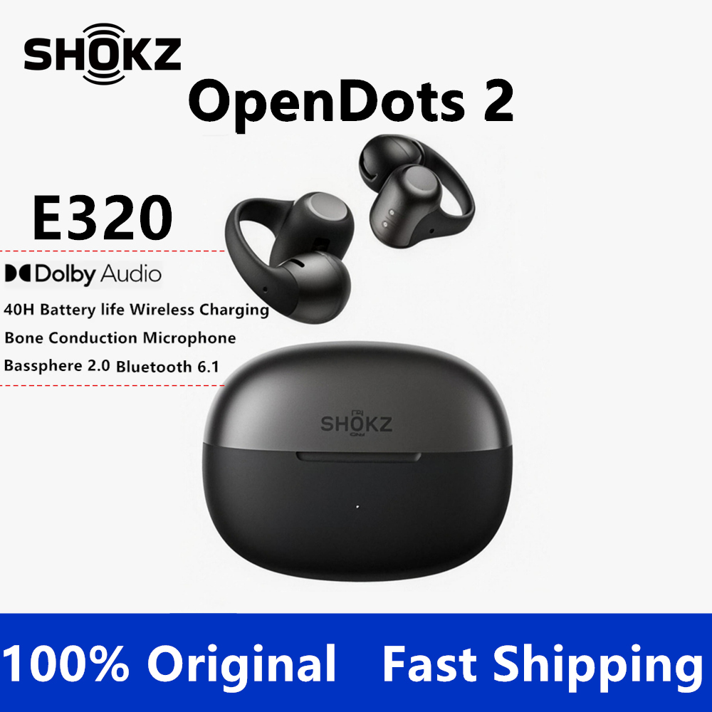 Type C Wired Earphones With Mic - Écouteurs Bluetooth SHOKZ OpenDots 2, écouteurs