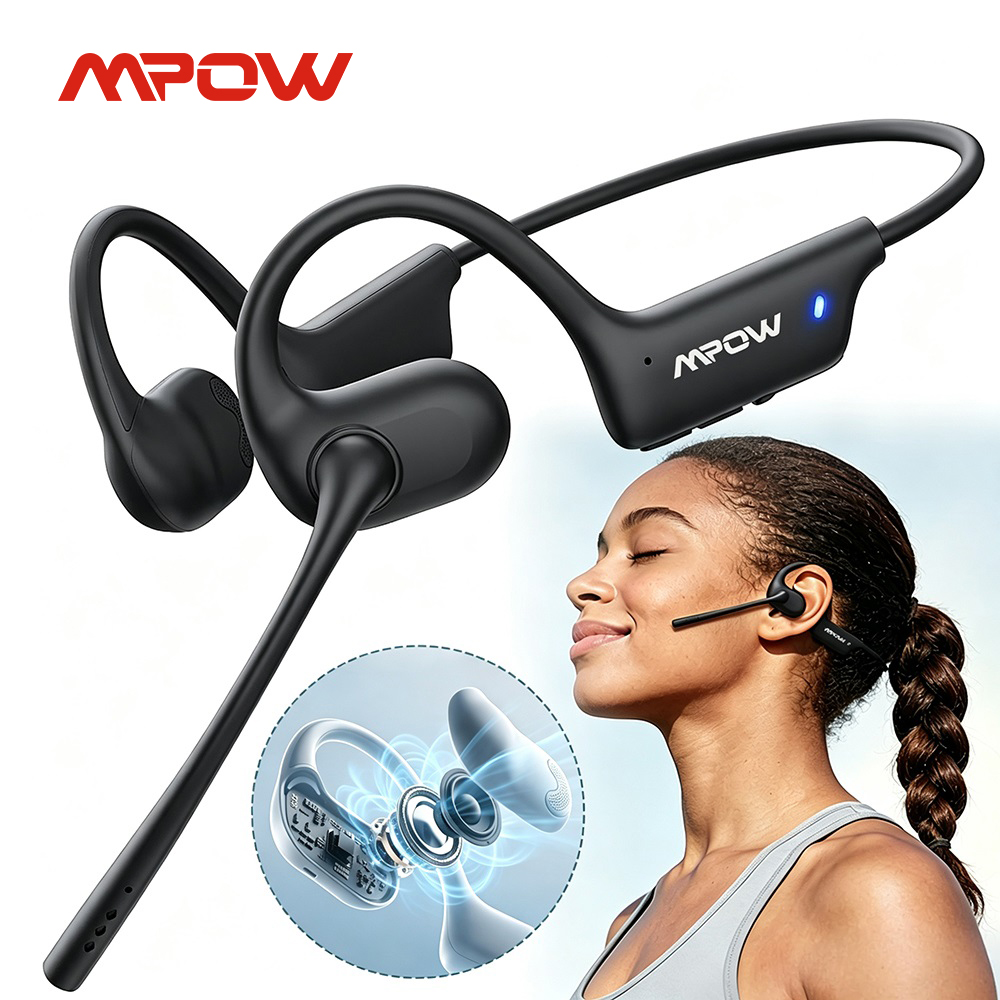 Sleep Mask Headphones Bluetooth - Écouteurs sportifs Mpow O1 à conduction