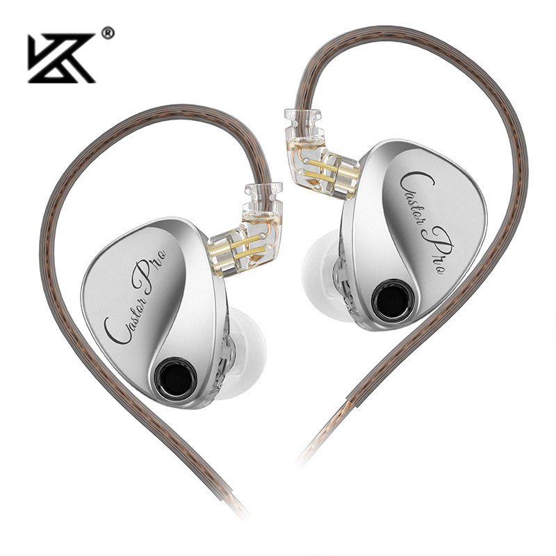Type C Wired Earphones With Mic - KZ Castor PRO dans l'oreille écouteurs