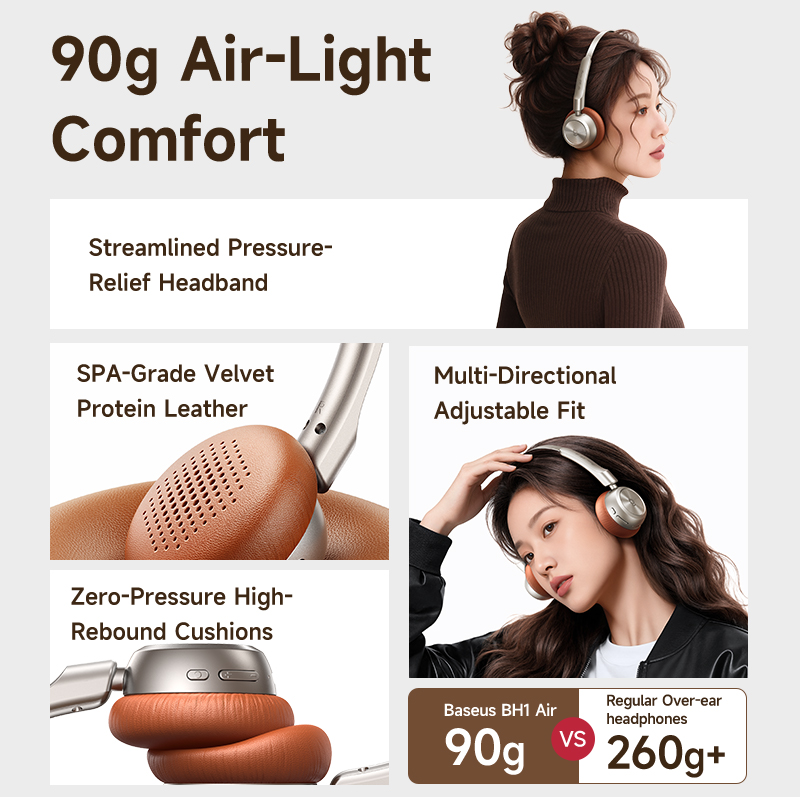 Casque sans fil Baseus BH1 Air - Anc Wireless Over Ear Headphones avis et prix