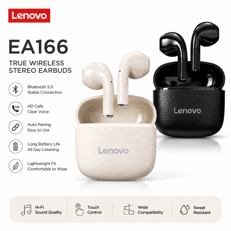 Lenovo EA166 – écouteurs sans  - Anc Wireless Over Ear Headphones avis et prix